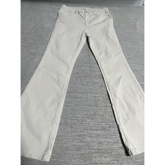 Time And Tru Pants Women’s Size 12 White Bootcut Jeans Cotton Stretch - Picture 1 of 13